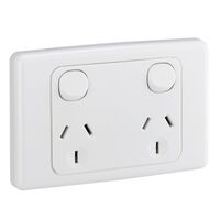 2000 Series
Twin Switch Socket Outlet
250V, 10A, 2 Pole | White Electric