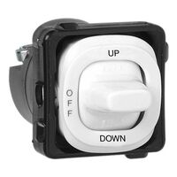 Clipsal - Mechanisms, Switch Mechanism, 3 Pos Up / Off / Down
White Electric
