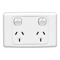 2000 Series
Twin Switch Socket Outlet
250V, 10A | White Electric