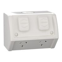 Weathershield
Socket
Twin, 15A, 250VAC, IP54 | Resistant Grey