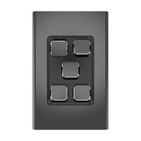 Clipsal Iconic
Styl Switch Plate Skin
Vertical/Horizontal, 5 Gang | Crowne