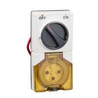 Clipsal - 56 Series, Switched Socket, Surface IP66 3 PIN 32A Less Enclosure
Grey