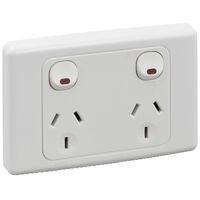 2000 Series
Twin Switch Socket Outlet
250V, 10A, 2 Pole | White Electric