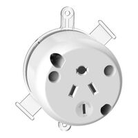Standard Series, Single Switch Socket Outlet, 250/440VAC, 10A, 4 Pin
White Electric