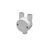 Clipsal - Cable Management, Tangential Junction Box, 20mm I.D, 3 Way Entry, Y-type
Grey