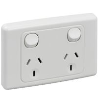 2000 Series
Twin Switch Socket Outlet
250V, 10A, Safety Shutter | White Electric