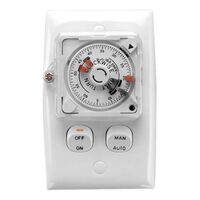 Standard Series, Timer Switch' 250V 15A, 24 Hour Timer
White Electric