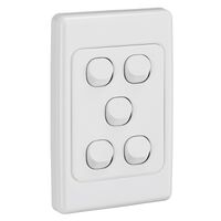2000 Series
Flush Switch
5 Gang, 250VAC, 10A, Standard, Vertical | White Electric