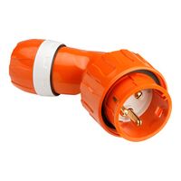 Clipsal - 56 Series, Angled Plug, IP66, 250V 32A - 3 Round Pins
Electric Orange