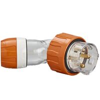 Clipsal - 56 Series, Angled Plug, IP66, 500V 40A - 4 Round Pins
Electric Orange