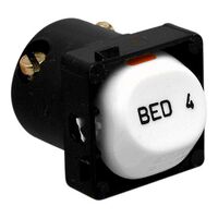 30 Series, Switch Mechanism, 10A, Marked BED 4 - White Electric