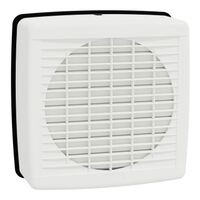 Airflow, Exhaust fan, window, 200mm blade dia, auto louvre, white