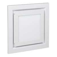 Airflow, Square Grille, Exhaust Fan LED - White Electric