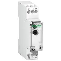 Acti9, IRTC relay, IRTC relay- delays de-energizing a load upon opening- 1 O/C, Uc 24-240VAC/24VDC