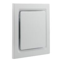 Airflow, Square Inset Grille, for Exhaust Fan - White Electric
