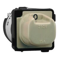 30 Series, Switch Mechanism, 250V 15A - Rotary 3 On - 1 Off - Black