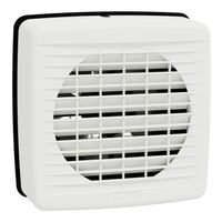 Airflow, Exhaust fan, wall, 150mm blade dia, auto louvre, white