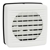 Airflow, Exhaust fan, window, 150mm blade dia, pull cord louvre, white