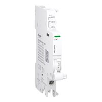 Acti9, Auxiliary contact, iOF, 1 C/O, 100mA to 6A, 24VAC to 415VAC, 24-130 VDC, bottom connection