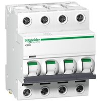Acti9, Miniature circuit breaker (MCB), iC60H Disbo, 4P, 2A, B curve, 10000A (IEC/EN 60898-1), 70kA (IEC/EN 60947-2)