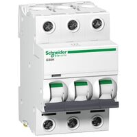 Acti9, Miniature circuit breaker (MCB), iC60H Disbo, 3P, 1A, B curve, 10000A (IEC/EN 60898-1), 70kA (IEC/EN 60947-2)