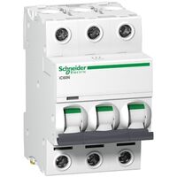 Acti9, Miniature circuit breaker (MCB), iC60N Disbo, 3P, 1A, C curve, 6000A (IEC/EN 60898-1), 50kA (IEC/EN 60947-2)