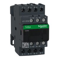 TeSys D, Contactor, TeSys Deca, 4P(4 NO), AC-1, 0 to 440V, 20A, 230VAC 50/60Hz coil