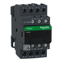 TeSys D, Contactor, TeSys Deca, 4P(4 NO), AC-1, 0 to 440V, 20A, 240VAC 50/60Hz coil