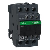 TeSys D, Contactor, TeSys Deca, 3P(3 NO), AC-3/AC-3e, 0 to 440V, 32A, 240VAC 50/60Hz coil