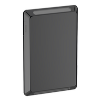 Pro Series, Blank Switch Plate, Horizontal/Vertical Mount - Black