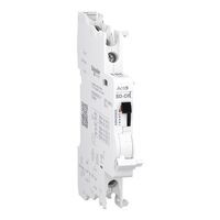 Acti9, Auxiliary contact, OF/SD+OF, 2 C/O, 100mA to 6A, 24VAC to 415VAC, 24VDC to 130VDC, top and bottom connection