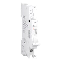 Acti9, Auxiliary contact, SD, 1 C/O, 2mA to 100mA, 24VAC to 250VAC, 24VDC to 220VDC, bottom connection