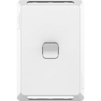 Pro Series, Switch Plate Skin, 1 Gang, Horizontal/Vertical Mount, Clip-On - Extra Vivid White
