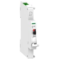 Acti9, Auxiliary contact, A9N, OF+SD, 1 NO + 1 NC, 2mA to 100mA, 24VDC, Ti24 connector on top (sold separately)