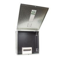 NSW Meter Box 316 Stainless Steel 600x600x250 Include Lume, Pre Drilled Switch Panel