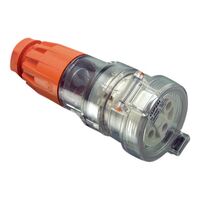 Clipsal - 56 Series, Cord Extension Socket, 4 Round PIN, 500V, 32A - Electric Orange