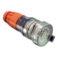 Clipsal - 56 Series, Cord Extension Socket, 5 Round PIN, 500V, 40A - Electric Orange