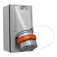 Clipsal - 56 Series, Appliance Inlet, 5 Round PIN, 40A, 500V, IP66 - Grey