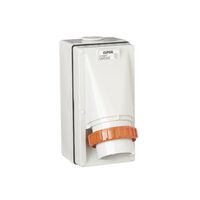 Clipsal - 56 Series, Appliance Inlet, IP66, 250V 32A - 3 Round Pins - Grey