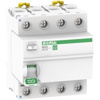 MAX9, Residual Current Circuit Breaker (RCCB), 4P, 63A, 30mA, A Type