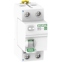 MAX9, Residual Current Circuit Breaker (RCCB), 2P, 63A, 30mA, A-SI Type