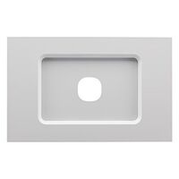 Saturn Zen, Grid and Cover, 1 Gang, Less Mechanism - Zen White
