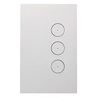 Saturn Zen, Grid and Cover, 3 Gang, Less Mechanism - Zen White