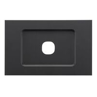 Saturn Zen, Grid and Cover, 1 Gang, Less Mechanism - Zen Black