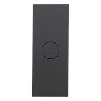 Saturn Zen, Grid and Cover Architrave, 1 Gang, Less Mechanism - Zen Black