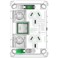 Pro Series, Twin Power Point Grid, Vertical Mount, 1Ex20A, 10A, 250V