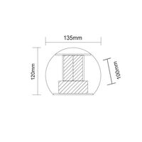 Round Up/Down Wall Light Black