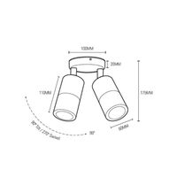 Double Adjustable Spot White