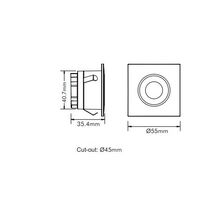 3w LED Step Light White Tri Color