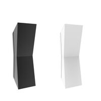 2x3w Up Down Wall Light Black Tri Color